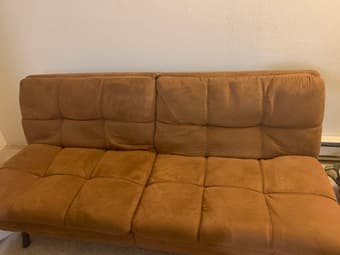 $100 Caramel Futon in great condition (save $120!) 1