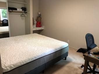 king size bed ($60) and memory foam matress ($60) 3