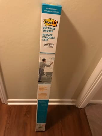 Brand New Dry Erase Whiteboard Sticker, Post-It Brand (4' x 6') 1