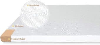 3" Copper Memory Foam Twin XL Mattress Topper Brand New 1