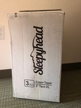 3" Copper Memory Foam Twin XL Mattress Topper Brand New 2