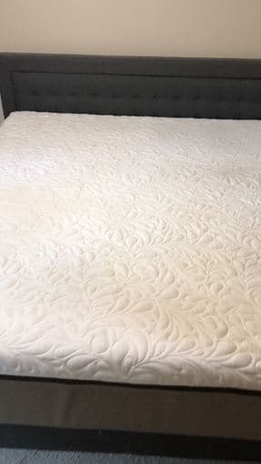 king size bed ($60) and memory foam matress ($40) 2