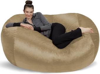 Sofa Sack - Plush Bean Bag Sofas - XL - Camel 1