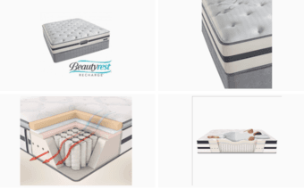 Queen size-Simmons mattress w/ FREE protector 1