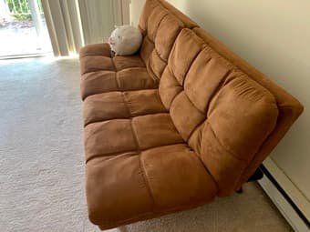 Caramel Futon in great condition 2
