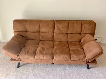 Caramel Futon in great condition 3