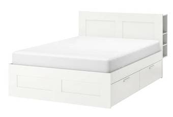 Mattress + Ikea Bed frame with Storage & Headboard 1