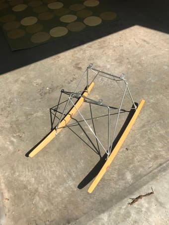 Eames birch rocker base 1
