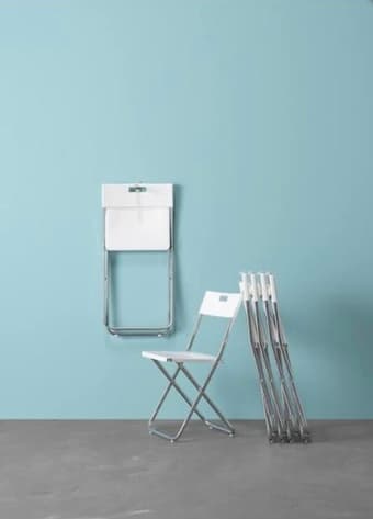 Ikea GUNDE white folding chairs (2 pieces) 1