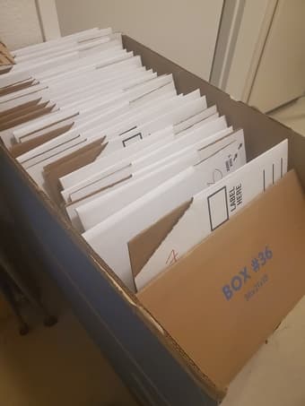 Moving/Storage boxes, used once 1