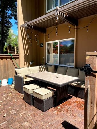 Wicker Sofa Sectional Patio Dining Set 1