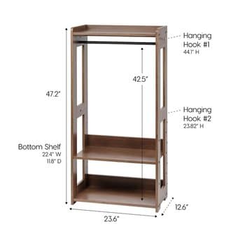 Wooden Garment Rack 2
