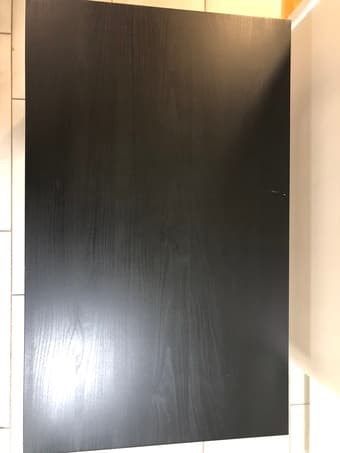 Black coffee table + end table 2