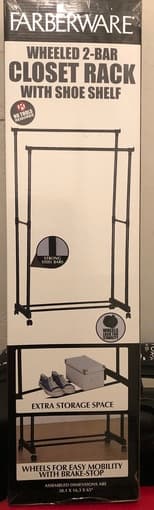 Brand new clothes rack with shoe shelf 1