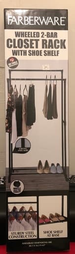 Brand new clothes rack with shoe shelf 2