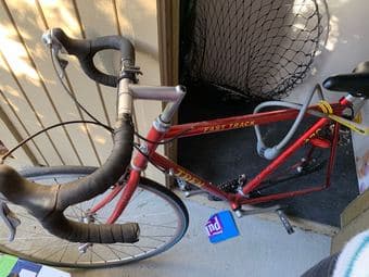 Trek 470 Fast Track with lost rear wheel + two wheel for Schwinn bike 1