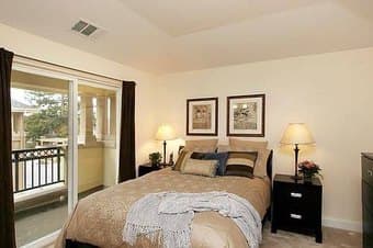 Master bedrooms and smaller room in townhosue 1