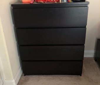 IKEA 4 drawer dresser, night stand (original value: $180+tax) 1