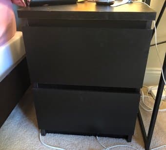 IKEA 4 drawer dresser, night stand (original value: $180+tax) 2