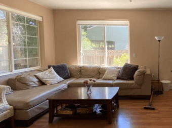 Moving sale (Sofa, coffee table, TV stand, carpet, container drawers) 1
