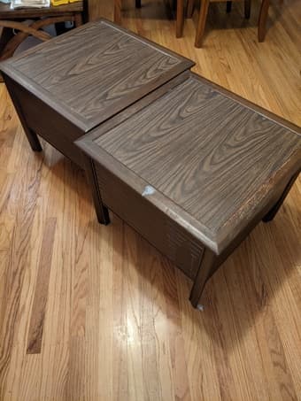 Wooden end tables 2