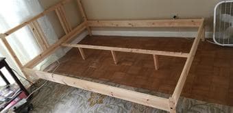 Ikea full bed frame ($50) 3