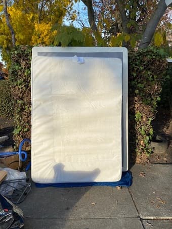Nice white Full-size mattress. 2