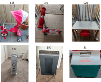 office chair, desk chairs, kids bikes 1