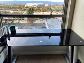 Fancy glass desk 1