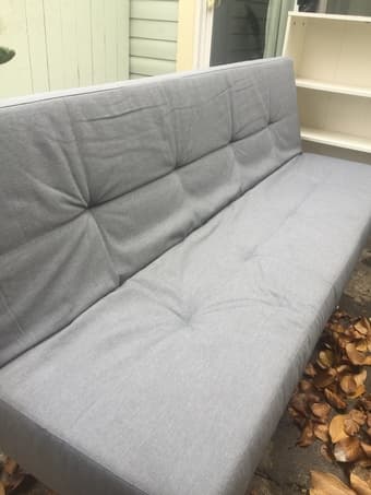 Grey futon 2