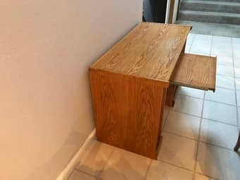 oak computer desk 2