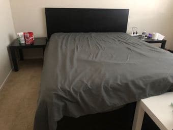 IKEA Queen Bed Frame and Mattress 1