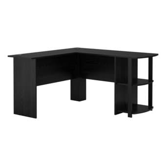Large corner Work Desk with side shelf 3