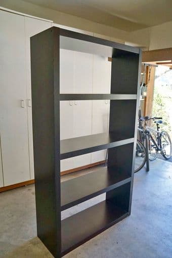 Tall Black Bookshelf Unit 1