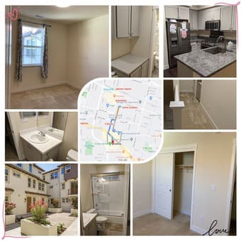 Downtown Sunnyvale Townhouse 3B/2.5B 主卧/侧卧找女室友 $1,220/$860 1