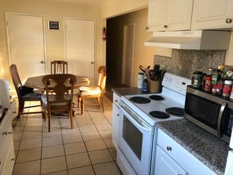 Large room near downtown PA and Hwy101 with friendly recent grads 3