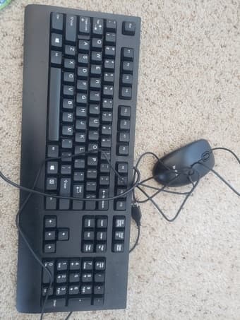 Like new usb keyboard + mouse - $15 together, $5 mouse, $12 keyboard 3