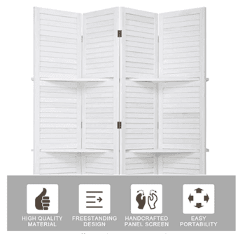 Brand new room divider with shelves 2