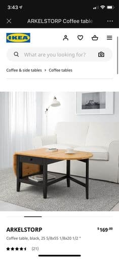 Barely used expandable coffee table! $80 1