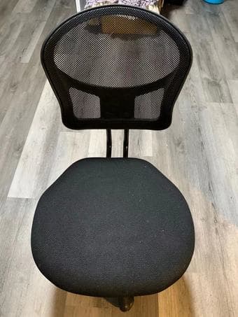 Armless Office Chair Mesh Ergonomic Small Desk Chair Armless Adjustabl 1