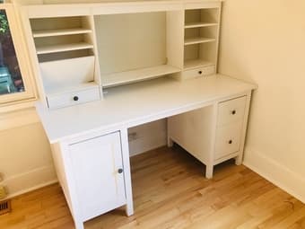 Solid wood Ikea desk 1