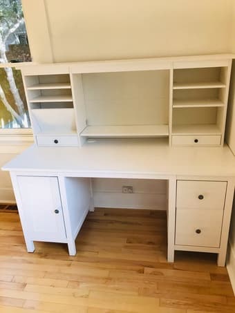 Solid wood Ikea desk 2