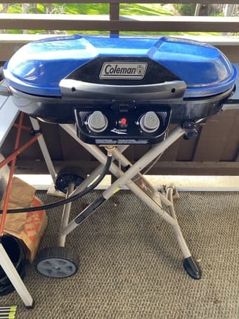 Coleman Camping Grill + Gas Tank + Addl. Grill 1