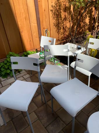 Ikea stools and chairs 1