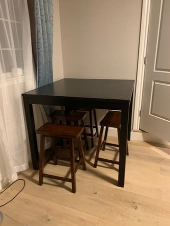 Counter height table and stools 1