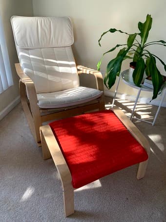 IKEA Poang Rocking Chair & Ottoman 1