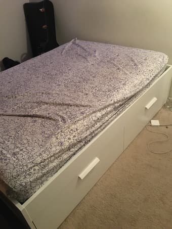 Full-size Ikea bed & mattress 2