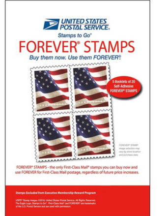 New envelope, 50ct $1; New stamp, 1ct $0.55 2