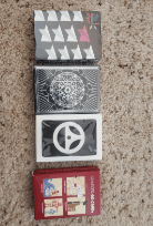 bungee cords, postcards, playing cards, chalkboard, drawstring bags 3