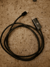 aaaa batteries, microusb cables, mini DP hdmi cable, e40m parts 2